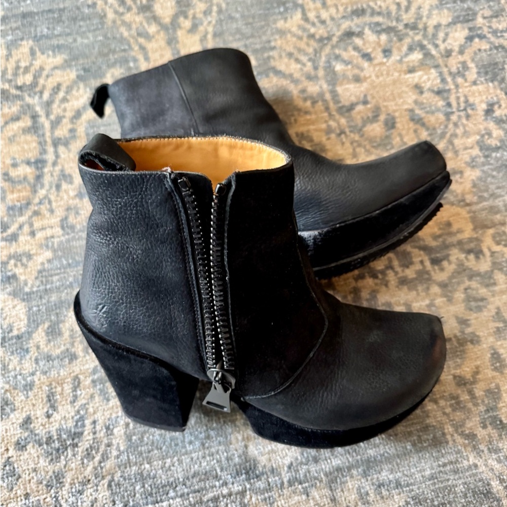 Fluevog Tinder Leather Platform Boots